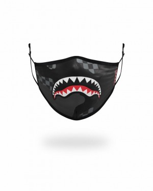 Black Men's Sprayground 3am Face Masks | HJQA48701