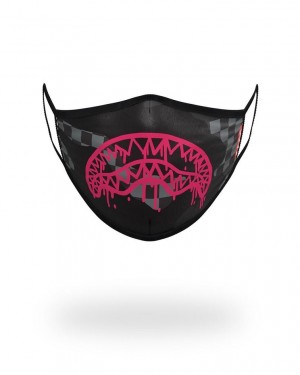 Black Men's Sprayground 3am Shark Face Masks | LBOJ04697