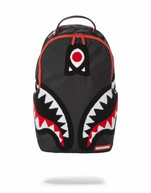 Black Men's Sprayground Alien Backpacks | EKNM82174