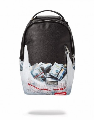 Black Men's Sprayground Bodega Bag Rolls Backpacks | GKWN27163