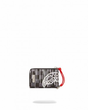 Black Men's Sprayground Chateau Ghost Wallets | DNIT23715