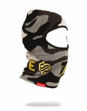 Black Men's Sprayground Destroy Ski Mask | OFTW90248