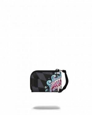 Black Men's Sprayground Mad Scientist Wallets | SXFM94087