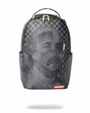 Black Men's Sprayground My Name Dlx Backpacks | KGHV10634