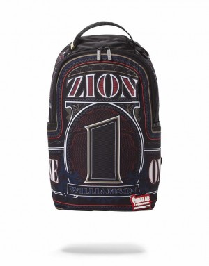 Black Men's Sprayground Nba Zion Money Backpacks | NKXO47162