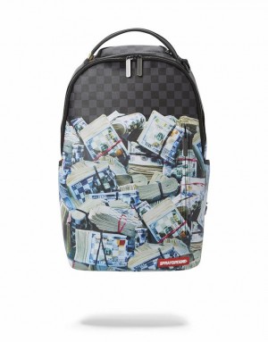 Black Men's Sprayground New Money Backpacks | BPYH93615