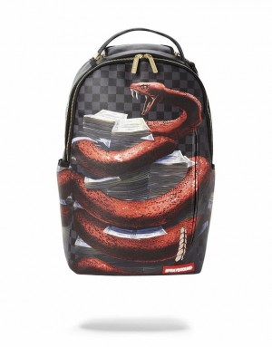 Black Men's Sprayground Rattle$tacks Backpacks | THAW86452