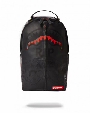 Black Men's Sprayground Rip Me Open Backpacks | TCMJ43567