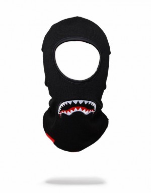 Black Men's Sprayground Sharkmouth Ski Mask | HVGF53014