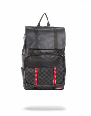 Black Men's Sprayground Sharks In Paris Backpacks | TVCP35296