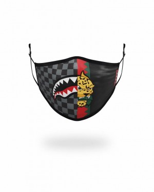 Black Men's Sprayground Spucci Spli Face Masks | UACK84320