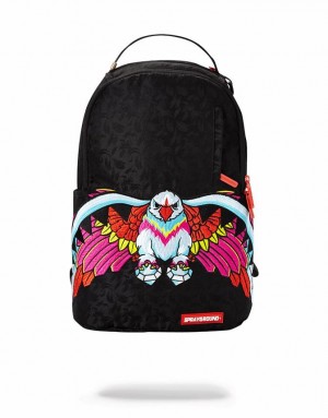 Black Men's Sprayground Take Off Backpacks | GNIO63791