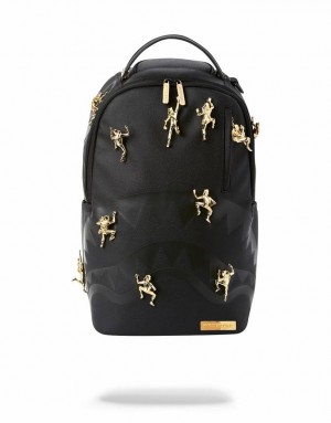 Black Men's Sprayground The 11 Ninjas Backpacks | WLXY04583