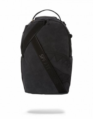 Black Men's Sprayground The Darkside Backpacks | HNDL75346