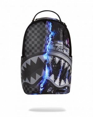 Black Men's Sprayground The Undercurrent Backpacks | JISA64079