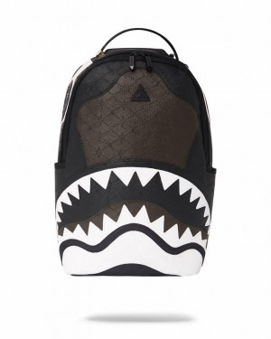 Black Men's Sprayground V.V.I.P Backpacks | SGYO04615