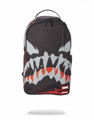 Black Men's Sprayground Venom Backpacks | GJKO96307