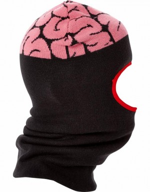 Black Pink Women's Sprayground Brain Matter Ski Mask | WNVS67341