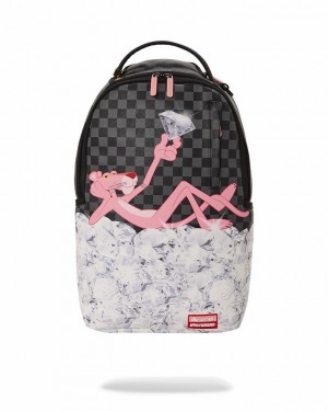 Black White Men's Sprayground anther One In A Million Backpacks | XRMU31805