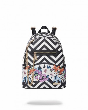 Black White Women's Sprayground Glass House Savage | DNHB10673