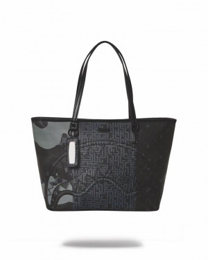 Black Women's Sprayground 3am The Trilogy Tote Bags | FTJY28761