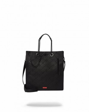 Black Women's Sprayground 7/24 Tote Bags | BCRG51427