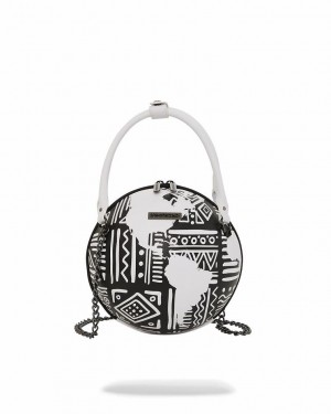 Black Women's Sprayground A.I.8 African Intelligence Handbag | GIQA58960