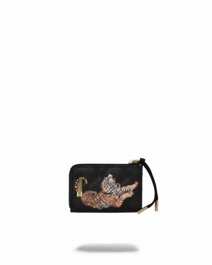 Black Women's Sprayground Catwalk Currency Wallets | NOJA06145