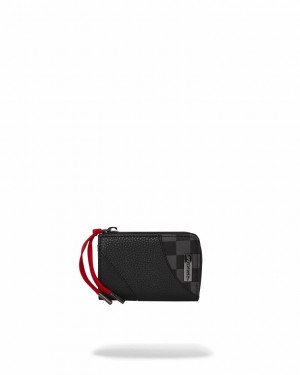 Black Women's Sprayground Raceway Shadow Phantom Wallets | BEVZ70248