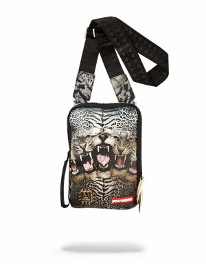 Black Women's Sprayground The Beast Slings Bag | RIOU85193