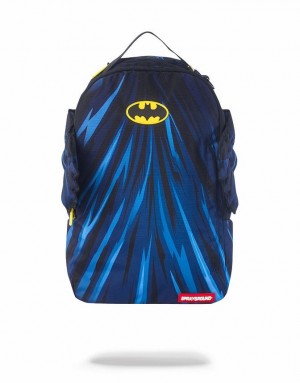 Blue Men's Sprayground Batman Cape Wings Backpacks | GTSZ37468