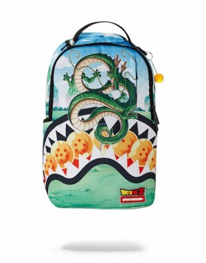 Blue Men's Sprayground Dragon Ball Z Backpacks | JXPW41698