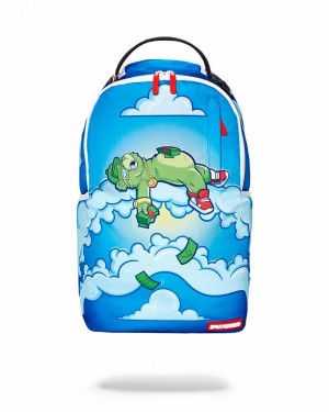 Blue Men's Sprayground Money Dreams Backpacks | IFVA01895