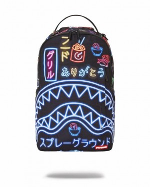 Blue Men's Sprayground Shinjuku City Backpacks | GPMU27903