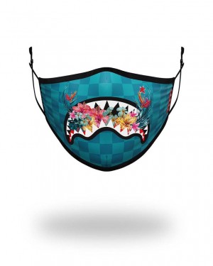 Blue Women's Sprayground Blossom Shark Face Masks | KVBT84307