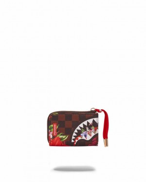 Brown Men's Sprayground Garden Of Sharks Wallets | IBXZ84791