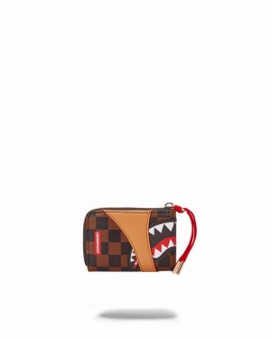 Brown Men's Sprayground Henny Air To The Throne Wallets | NUFB04631