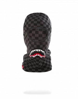 Brown Men's Sprayground Sharks In Paris Ski Mask | PICG83164