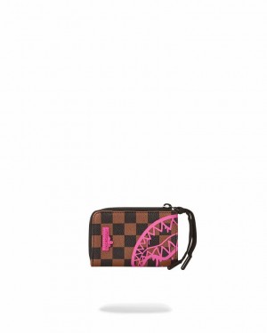 Brown Men's Sprayground The Artists Touch Wallets | MZPL43259