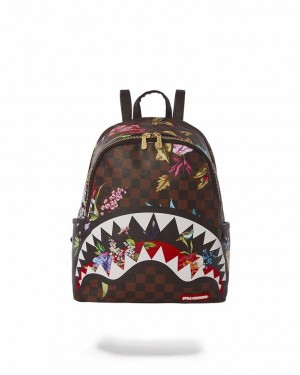 Brown Women's Sprayground Garden Of Sharks Savage | UIDB40629