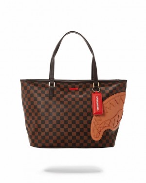 Brown Women's Sprayground Henny Tote Bags | PIAX83647