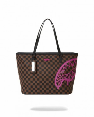 Brown Women's Sprayground The Artists Touch Tote Bags | TQAS43170