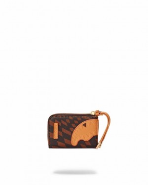 Brown Women's Sprayground Trippy Henny Wallets | WVDN56749