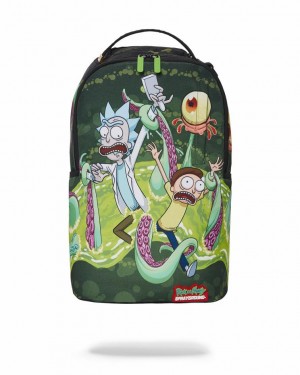 Geen Men's Sprayground Rick & Morty Backpacks | GSVD79835