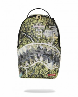 Green Men's Sprayground Aerial Pursuit Backpacks | DKSV30276