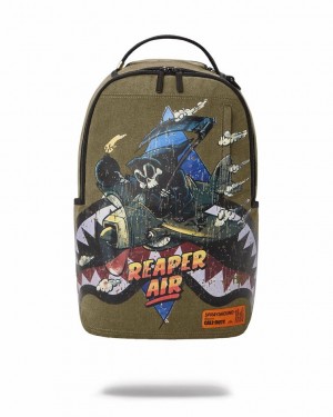 Green Men's Sprayground Call Of Duty Backpacks | CMZR15780