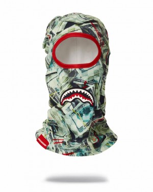 Green Men's Sprayground Mama I Made It Ski Mask | JURM36872