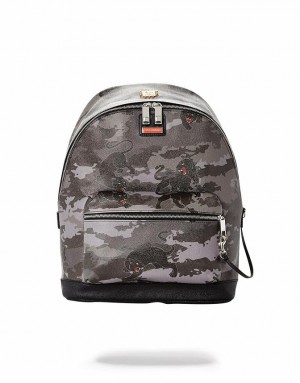 Grey Men's Sprayground Panthera Backpacks | NGTF85746