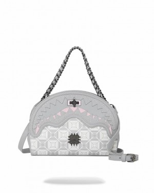 Grey Women's Sprayground A.I.8 African Intelligence Handbag | WSDH32756