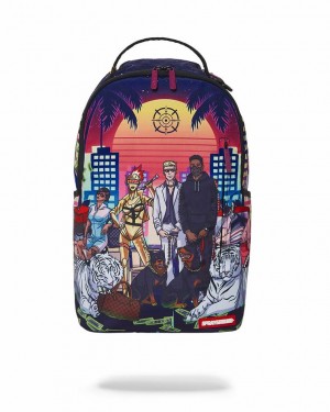 Multicolor Men's Sprayground 305 Future Backpacks | YKJW30417